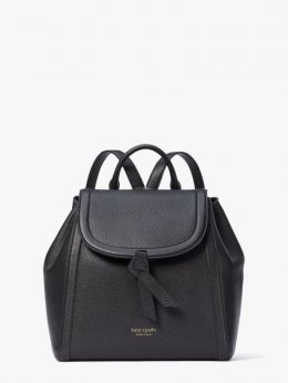 Kate Spade | Black Knott Medium Flap Backpack