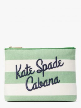 Kate Spade | Green Multi. Cabana Canvas Pouch