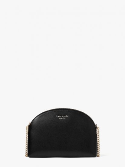 Kate Spade | Black Spencer Double-Zip Dome Crossbody - Click Image to Close