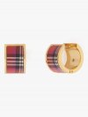 Kate Spade | Foliage Plaid Heritage Spade Flower Huggies