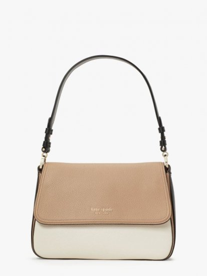 Kate Spade | Parchment Multi Hudson Colorblocked Medium Convertible Shoulder Bag - Click Image to Close