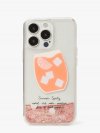 Kate Spade | Peach Multi. Campari Liquid Glitter Iphone 13 Pro Case