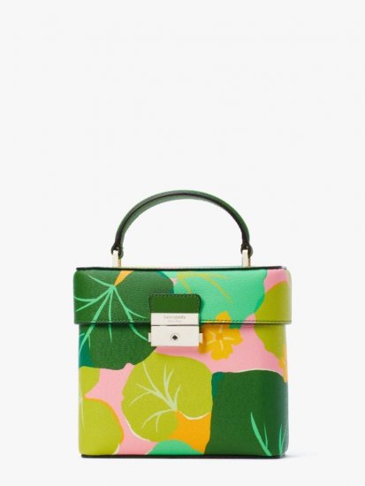 Kate Spade | Multi Voyage Cucumber Floral Small Top-Handle Crossbody - Click Image to Close