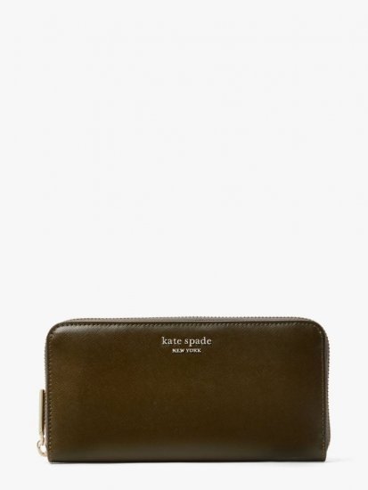Kate Spade | Duck Green Spencer Zip-Around Continental Wallet - Click Image to Close