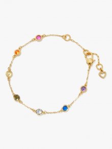 Kate Spade | Multi Rainbow Dot Linear Bracelet