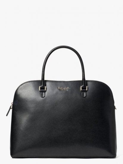 Kate Spade | Black Spencer Dome Universal Laptop Bag - Click Image to Close