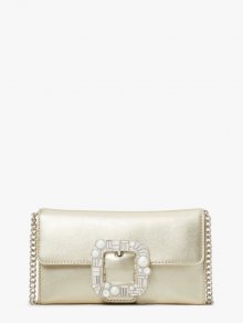 Kate Spade | Pale Gold Bridal Buckle Metallic Crossbody