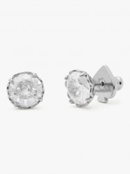 Kate Spade | Clear/Silver That Sparkle Round Earrings