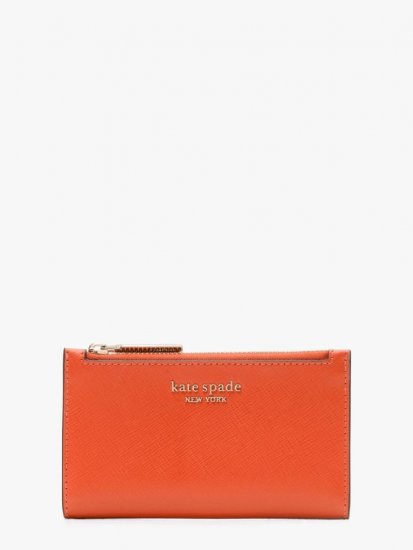 Kate Spade | Dried Apricot Spencer Small Slim Bifold Wallet - Click Image to Close