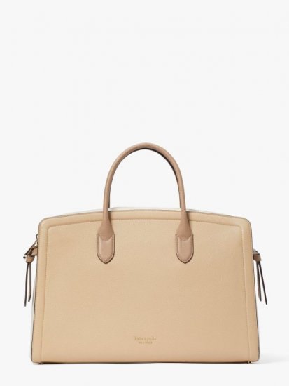 Kate Spade | Warm Stone Multi Knott Colorblocked Commuter Bag - Click Image to Close