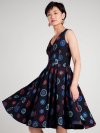 Kate Spade | Black Multi. Firework Floral Amelia Dress