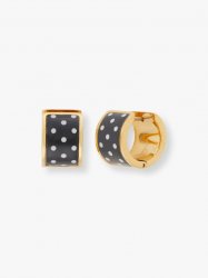 Kate Spade | Black/White Heritage Spade Flower Huggies