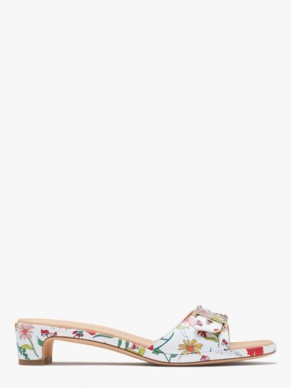 Kate Spade | Rooftop Garden/Whte Gazebo Slide Sandals - Click Image to Close