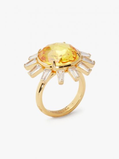 Kate Spade | Yellow Multi Sunny Statement Ring - Click Image to Close
