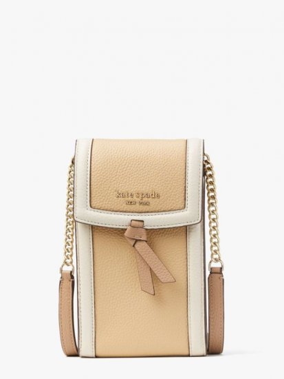 Kate Spade | Warm Stone Multi Knott Colorblocked North South Phone Crossbody - Click Image to Close