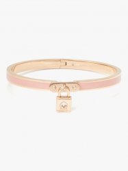 Kate Spade | Blush. Lock And Spade Charm Bangle