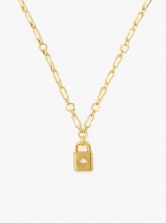 Kate Spade | Gold. Lock And Spade Pendant