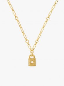 Kate Spade | Gold. Lock And Spade Pendant