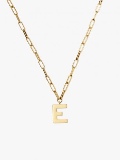 Kate Spade | Gold. E Initial This Pendant - Click Image to Close