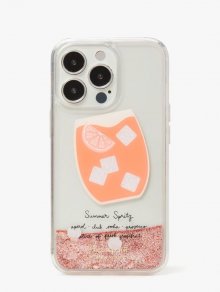 Kate Spade | Peach Multi. Campari Liquid Glitter Iphone 13 Pro Case