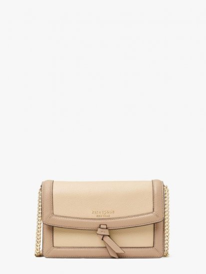 Kate Spade | Warm Stone Multi Knott Colorblocked Flap Crossbody - Click Image to Close