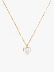 Kate Spade | Clear/Gold My Love April Heart Pendant