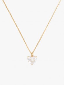 Kate Spade | Clear/Gold My Love April Heart Pendant