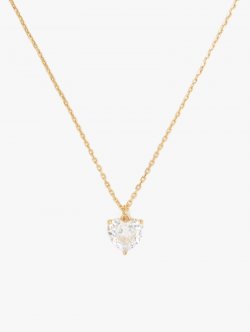 Kate Spade | Clear/Gold My Love April Heart Pendant