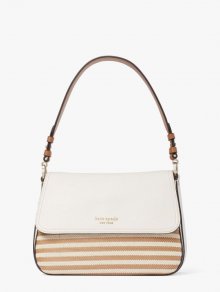 Kate Spade | Parchment Multi Hudson Striped Medium Convertible Shoulder Bag