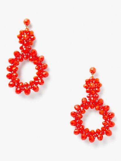 Kate Spade | Coral Marguerite Beaded Earrings - Click Image to Close