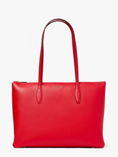 Kate Spade | Lingonberry All Day Large Zip-Top Tote - Click Image to Close