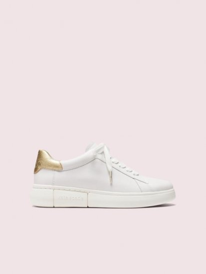 Kate Spade | Gold Lift Sneakers - Click Image to Close