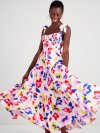 Kate Spade | Cream Multi Summer Flowers Tiered Dress