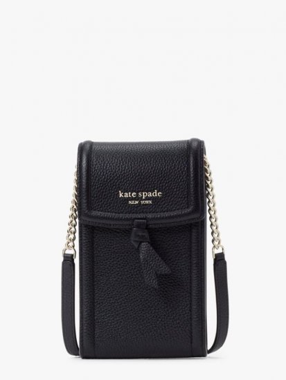 Kate Spade | Black Knott North South Phone Crossbody - Click Image to Close