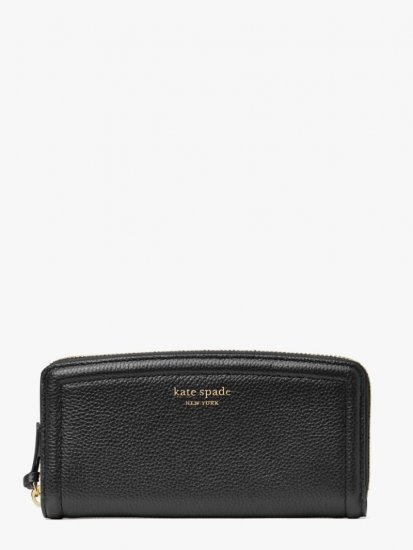 Kate Spade | Black Knott Slim Continental Wallet - Click Image to Close