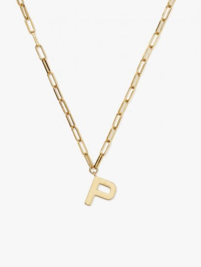 Kate Spade | Gold. P Initial This Pendant - Click Image to Close