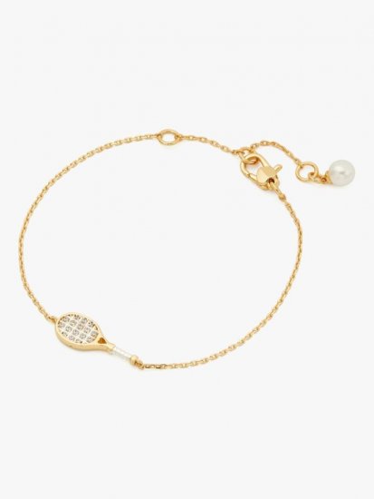 Kate Spade | Cream Multi Queen Of The Court Tennis Line Bracelet - Click Image to Close