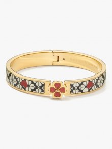 Kate Spade | Cream Sp Flw Hrt Heritage Spade Flower Hinged Bangle