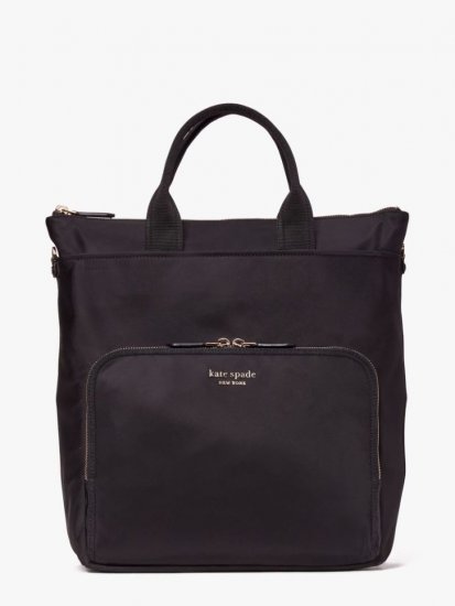 Kate Spade | Black The Little Better Sam Nylon Convertible Backpack - Click Image to Close
