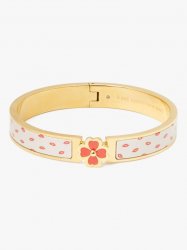 Kate Spade | Cream Kisses Heritage Spade Flower Hinged Bangle