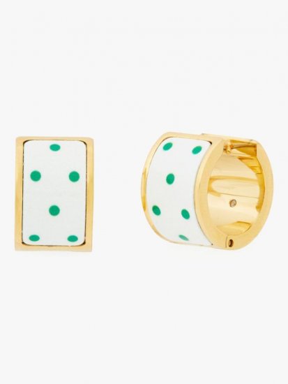 Kate Spade | Sun Dot Heritage Spade Flower Huggies - Click Image to Close