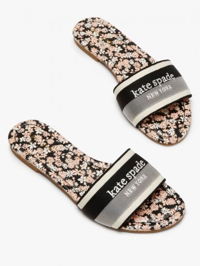 Kate Spade | Parch / Black Meadow Slide Sandals - Click Image to Close
