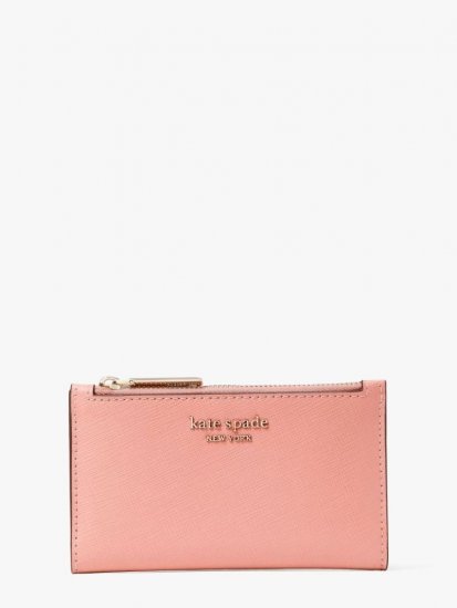 Kate Spade | Serene Pink Spencer Small Slim Bifold Wallet - Click Image to Close