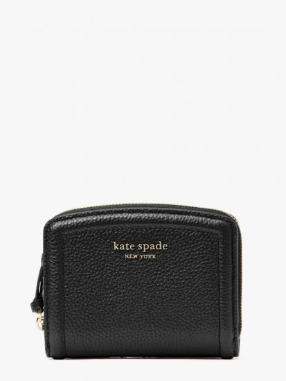 Kate Spade | Black Knott Small Compact Wallet - Click Image to Close