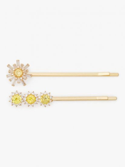 Kate Spade | Yellow Multi Sunny Bobby Pins - Click Image to Close