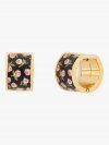 Kate Spade | Black Ditsy Rose Heritage Spade Flower Huggies