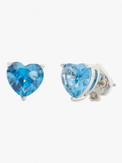 Kate Spade | Blue. My Love Heart Studs - Click Image to Close