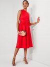 Kate Spade | Flame Scarlet Poplin Belted Sabrina Dress