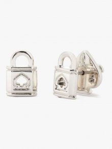 Kate Spade | Silver Lock And Spade Studs