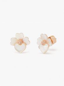 Kate Spade | Cream Multi/Rose Gold Precious Pansy Studs